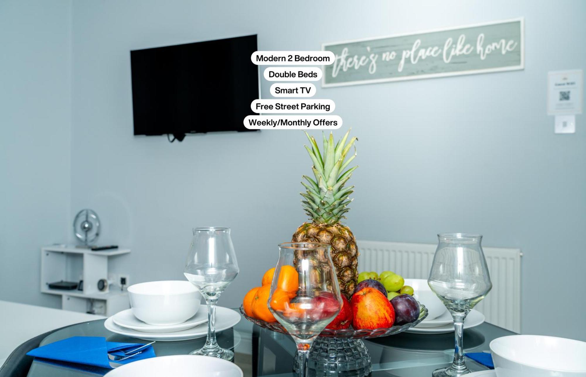 Central Serviced Apartments - 2 Bedroom - Ground Floor - Monthly & Weekly Bookings Welcome - Free Street Parking - 2 Double Beds - Wifi - Smart Tvs In Rooms - Fully Equipped - Heating 24-7 - Contractor & Short Stay Favourite Dundee Buitenkant foto